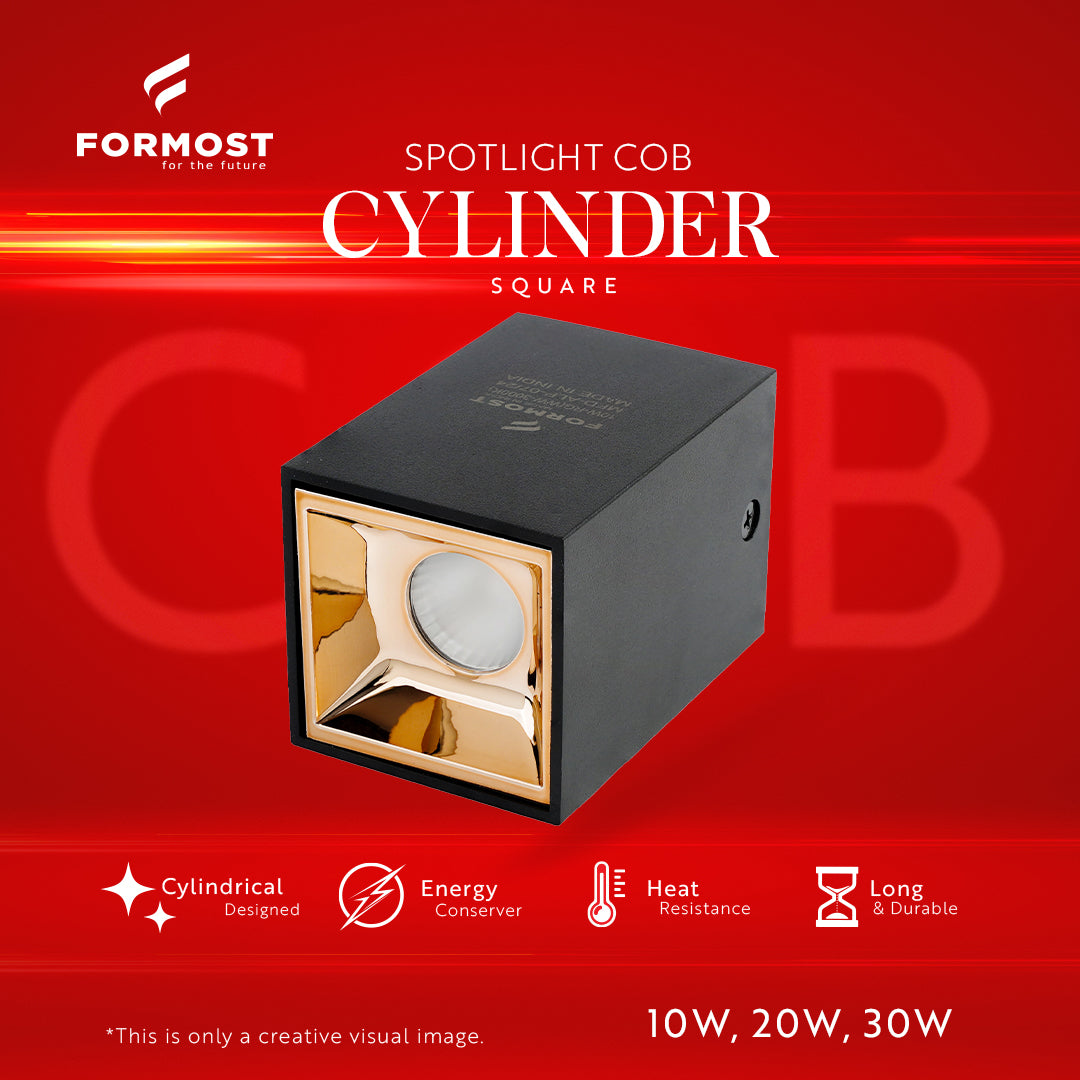 30W Spotlight COB Cylinder Square