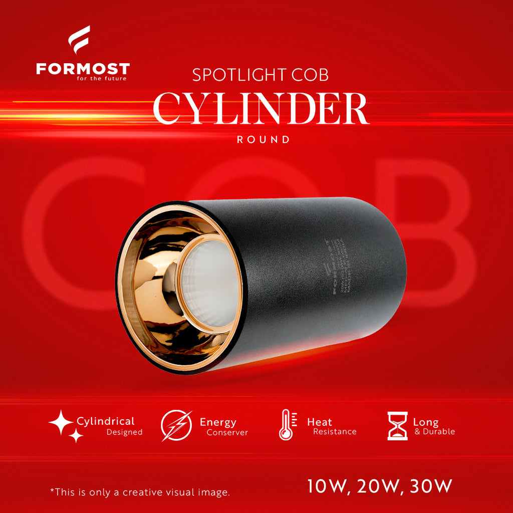 10W Spotlight COB Cylinder Round