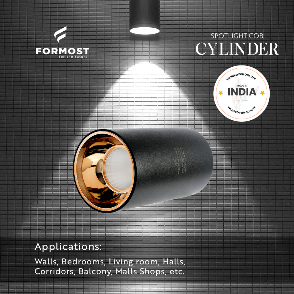 10W Spotlight COB Cylinder Round
