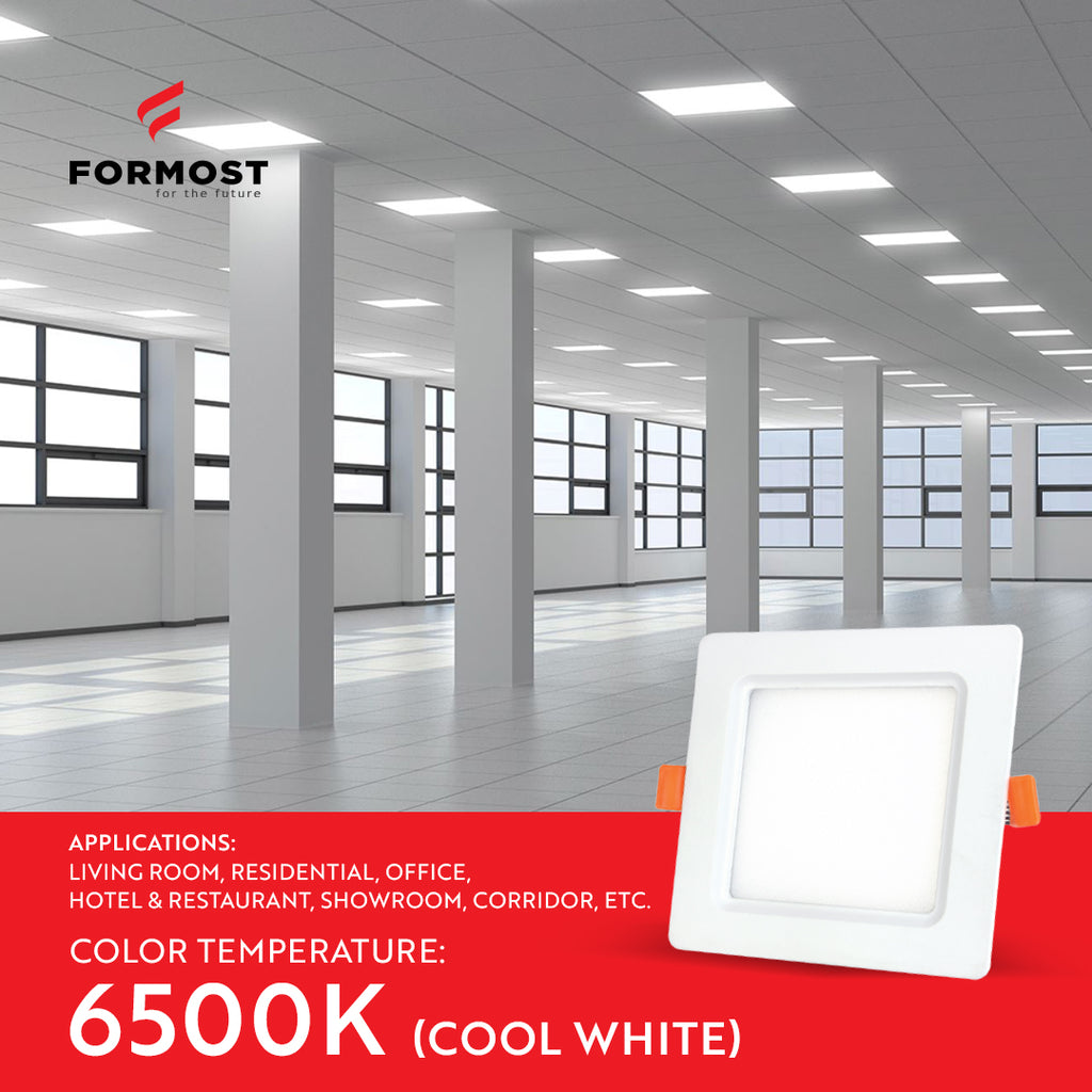 8W Slim Recess Panel Light (Square)