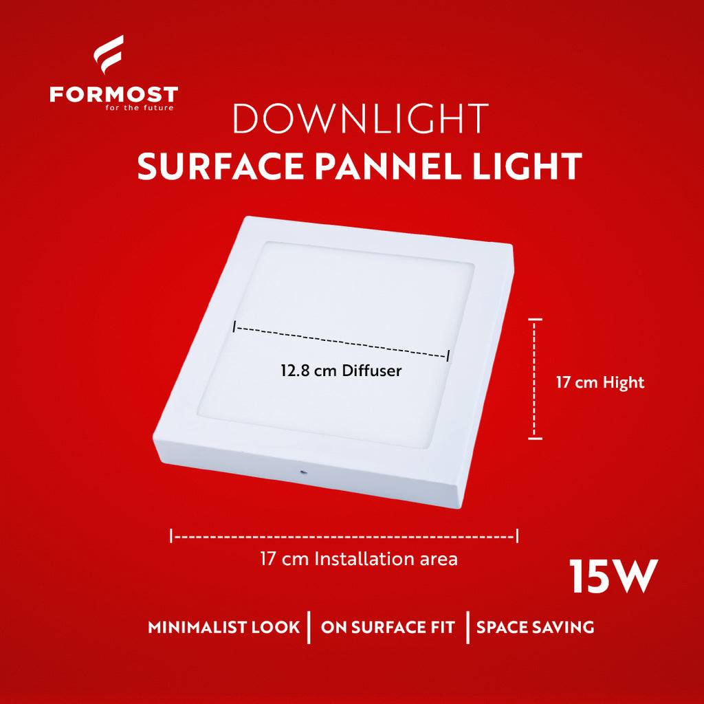 15W Downlight CBL Surface Panel Light (Square)