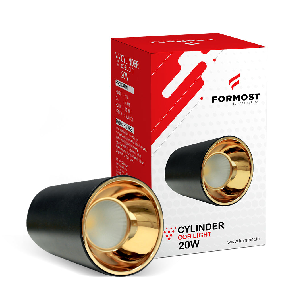 20W Spotlight COB Cylinder Round