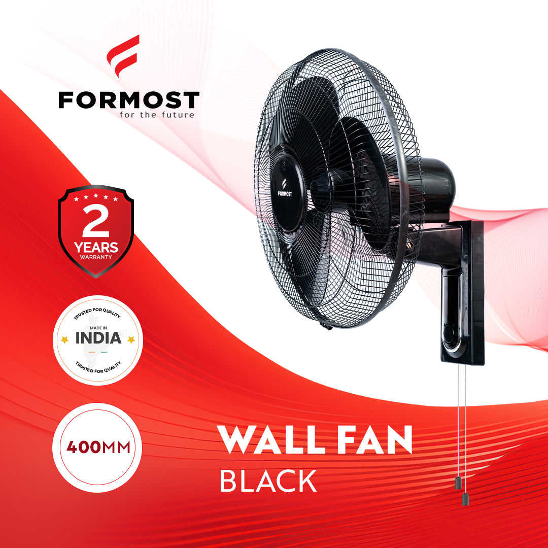 WALL FAN – BLACK (400MM)