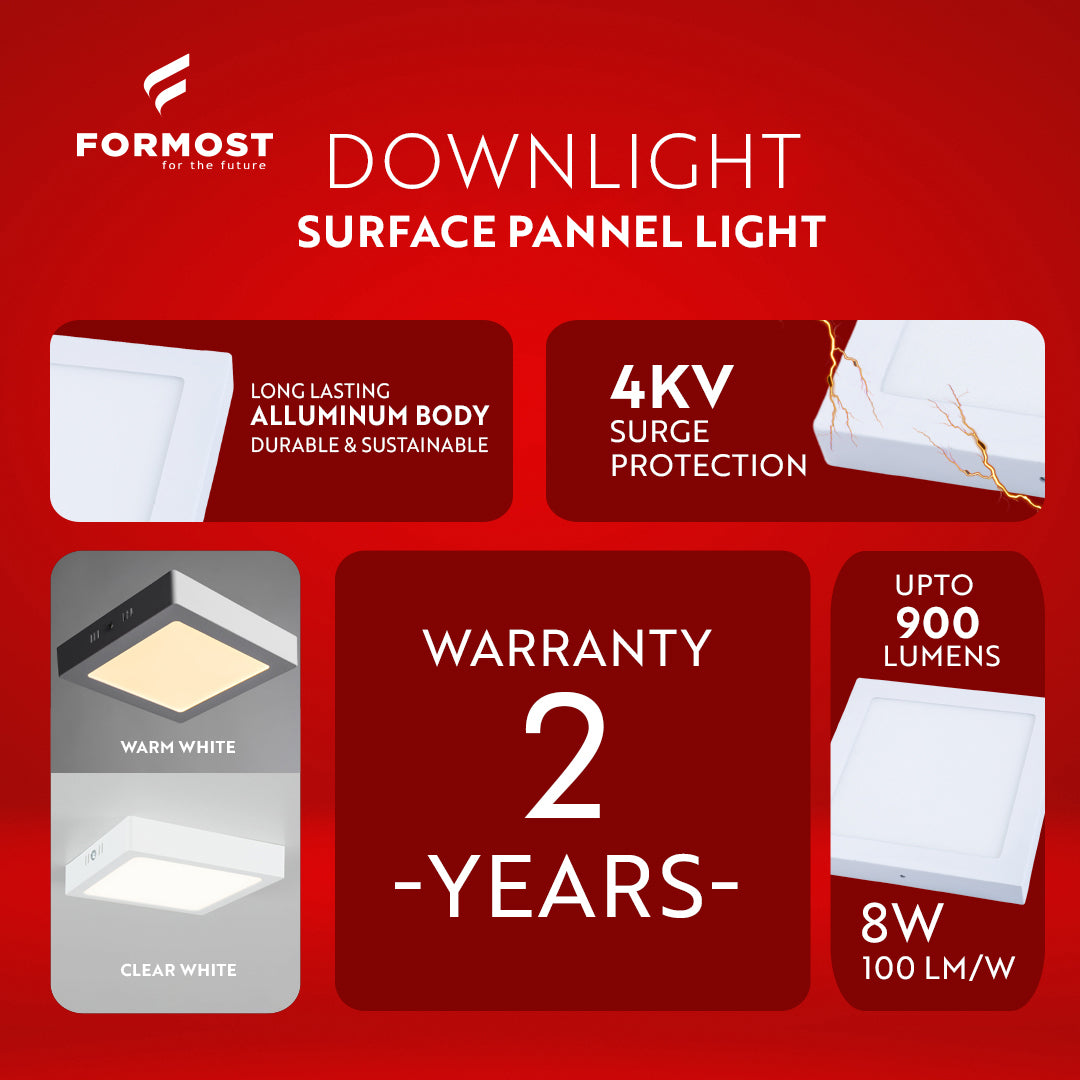 22W Downlight CBL Surface Panel Light (Square)