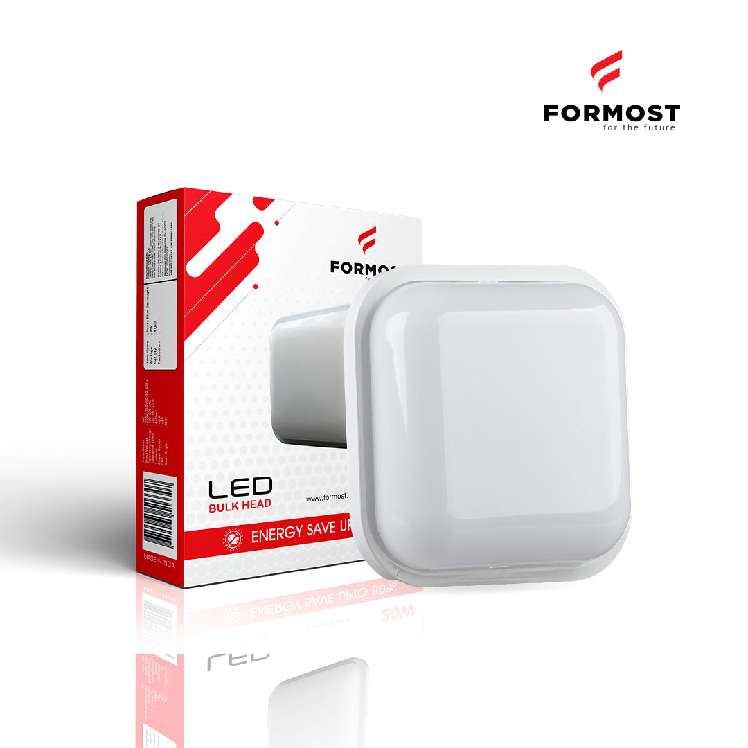 LED SQUARE BULK HEAD WALL LIGHT – 20W (WHITE COVER)