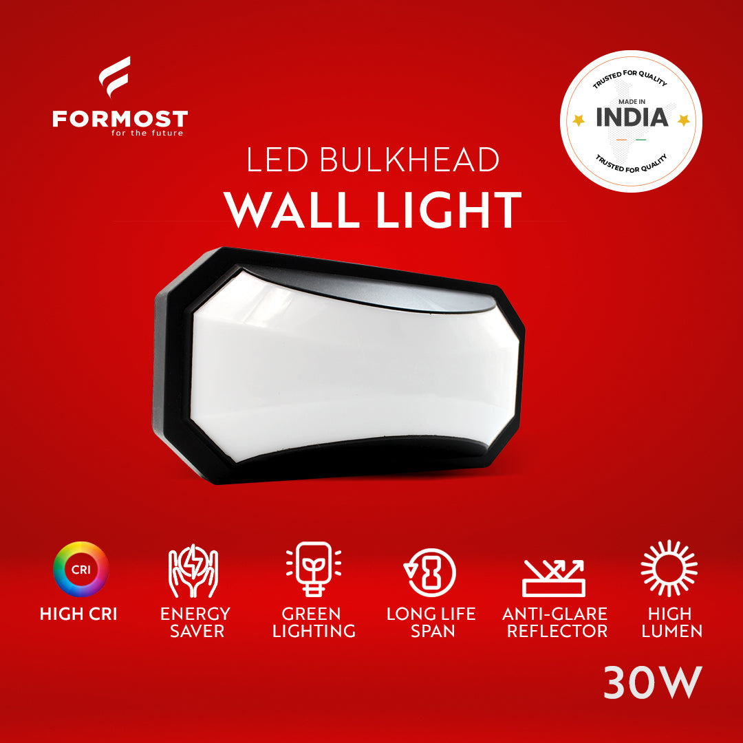 LED BULK HEAD WALL LIGHT – 30W (NON SIDE COVER)