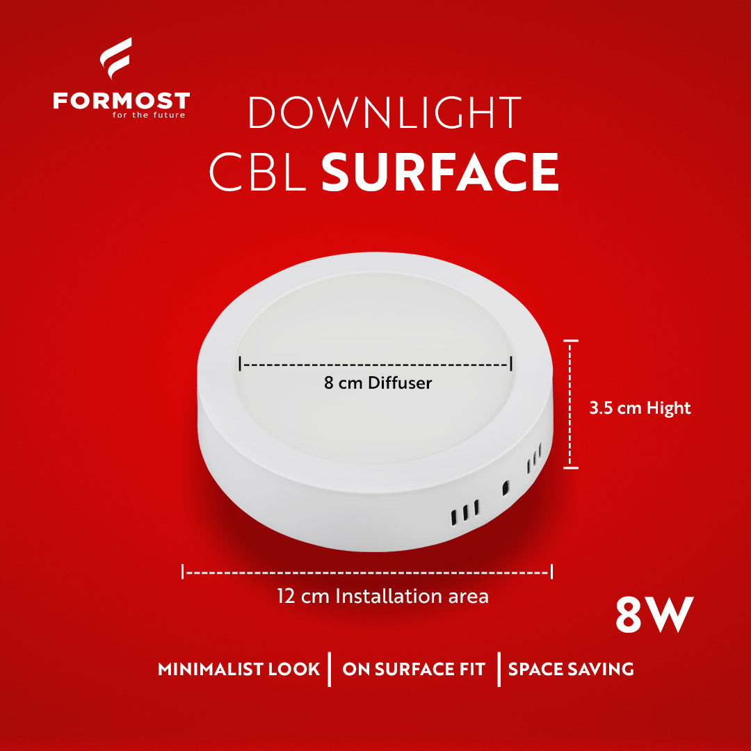 8W Downlight CBL Surface (Round)