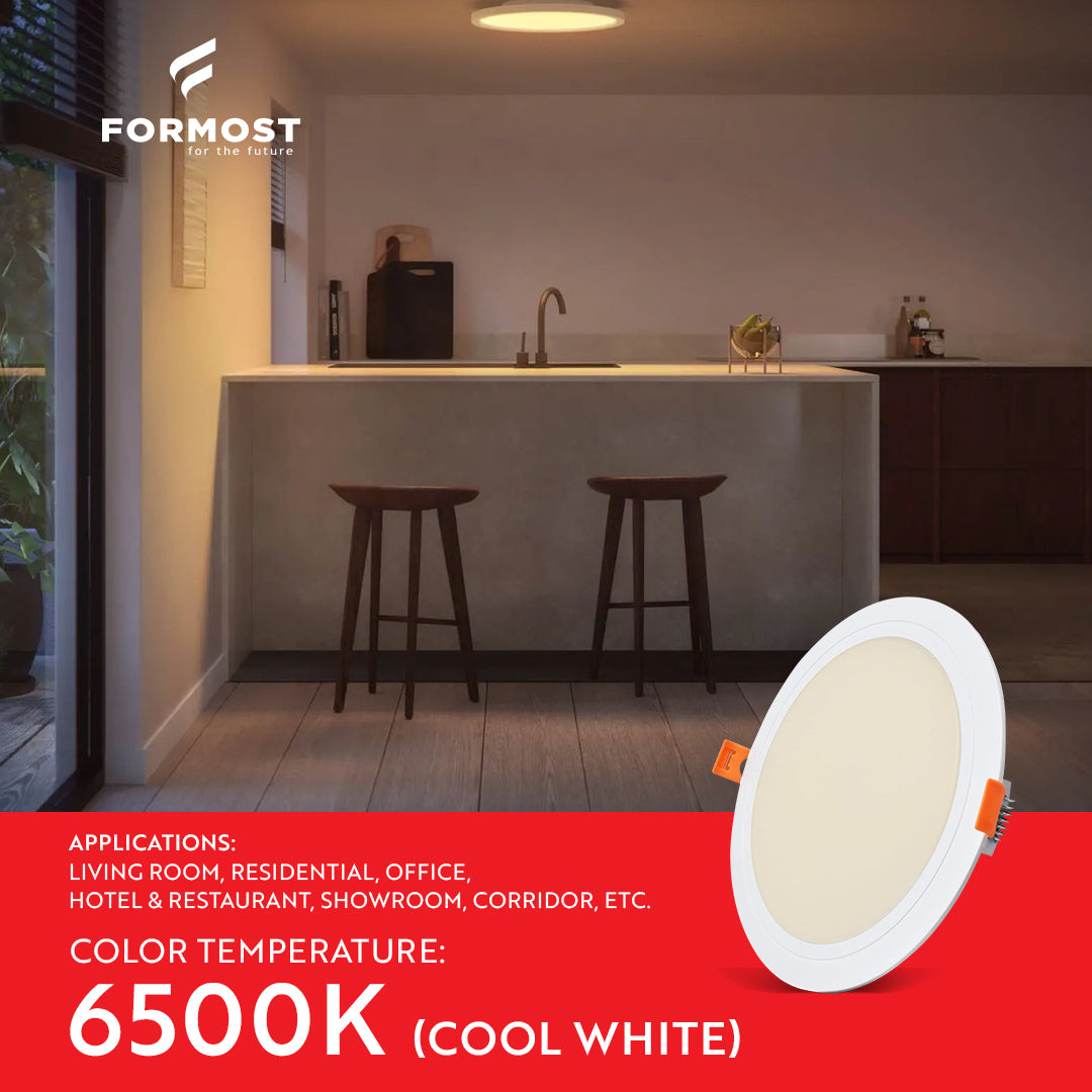 8W Slim Recess Panel Light (Round)